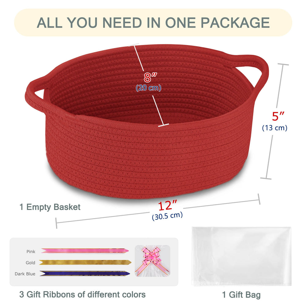 COMSE rope storage organizer keeps keys, toys, and remotes neatly within reach.