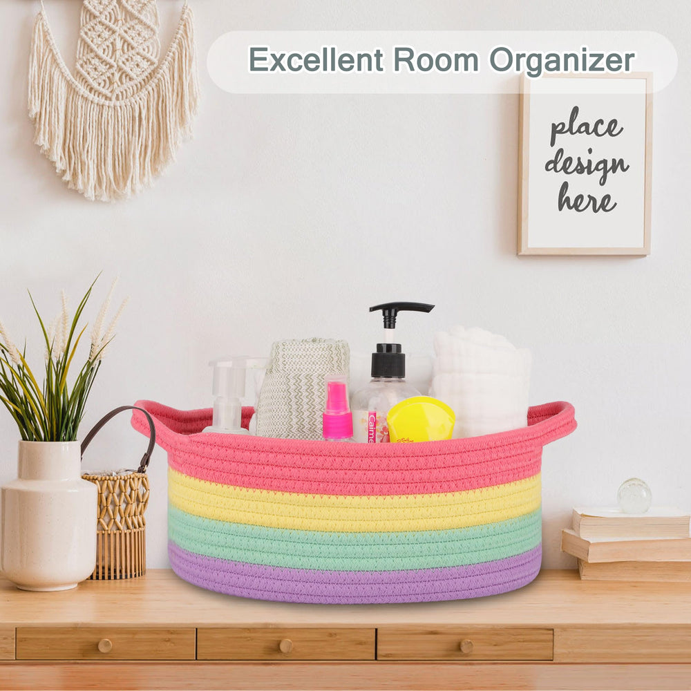 COMSE gift-size basket measures 12 by 8 by 5 inches for versatile gifting
