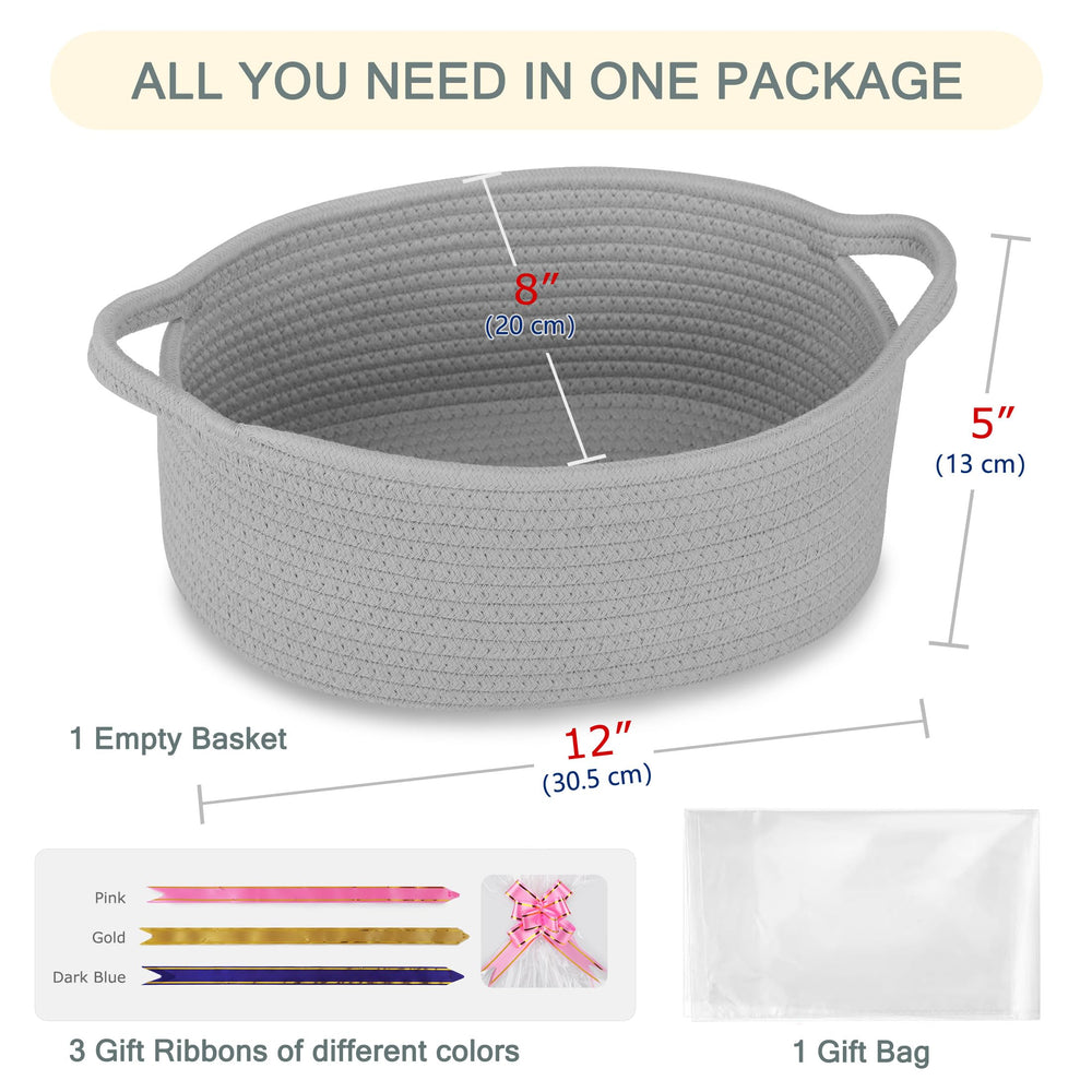 COMSE cotton rope basket highlighting natural material and storage