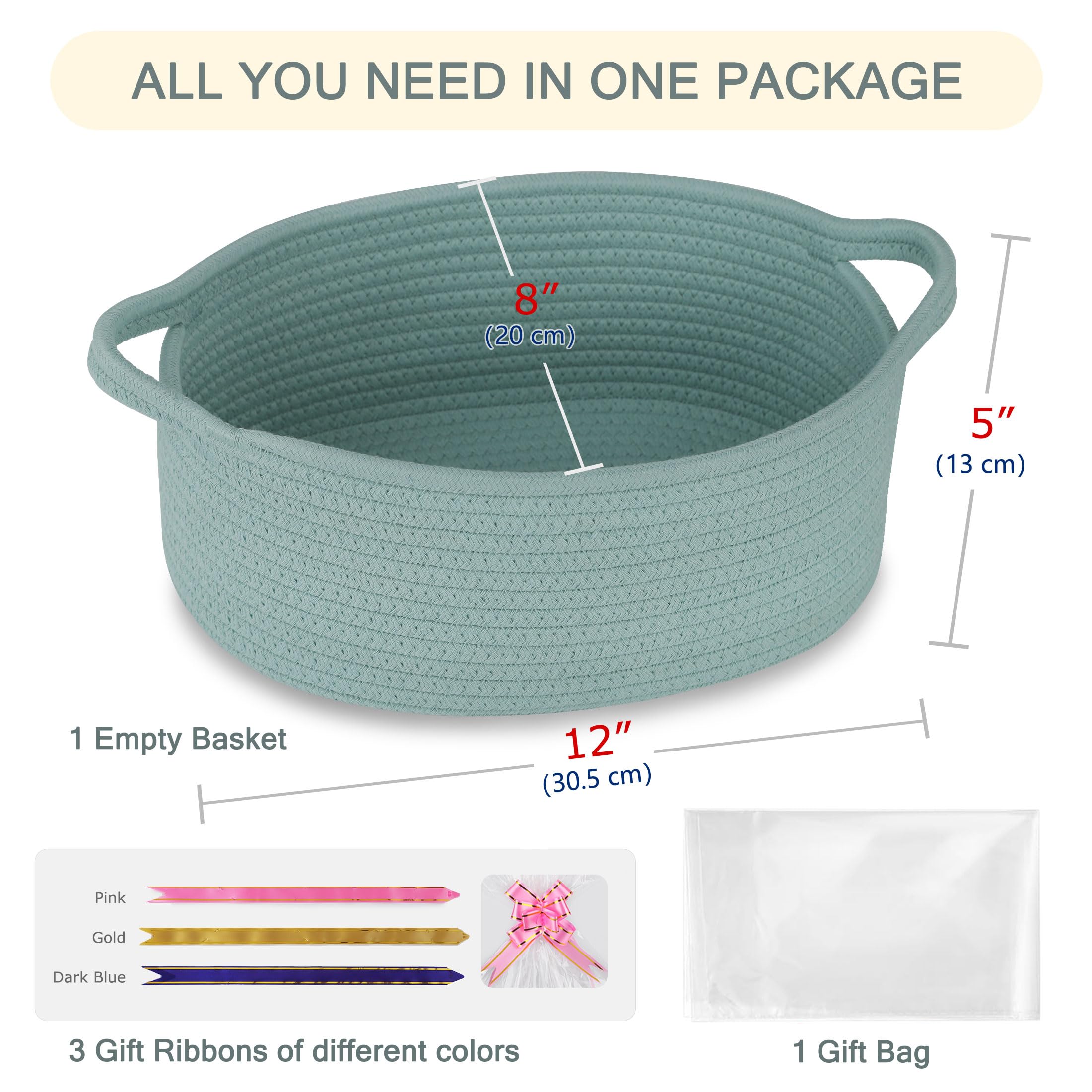 COMSE rope texture highlights durable cotton rope weave for home organization.