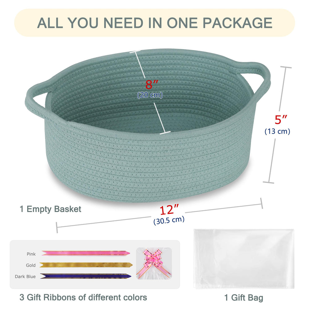 COMSE rope texture highlights durable cotton rope weave for home organization.