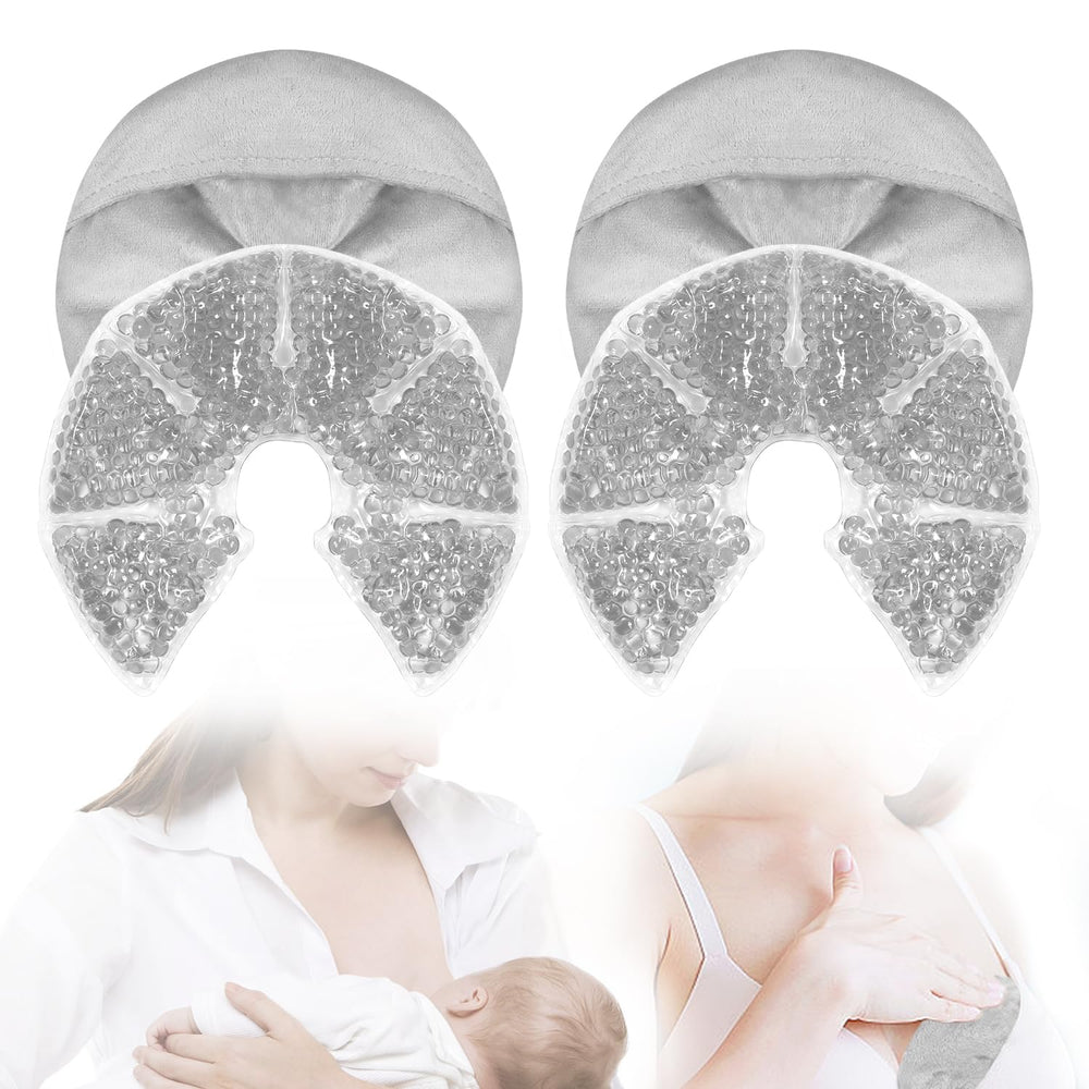 Conbella breast ice packs for cold therapy easing engorgement and swelling.