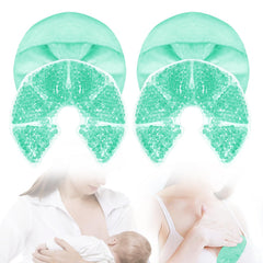 CONBELLA breast therapy pack blue front view for reusable cooling relief after breastfeeding.