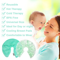 CONBELLA breast therapy pack blue heat function demonstrates comforting warmth to support let-down.