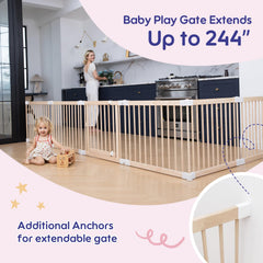 CONKKA foldable playpen stored compactly in tight spaces.