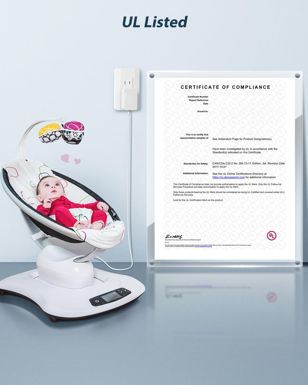 CONMDEX Graco swing DC barrel plug ensures a secure power connection.