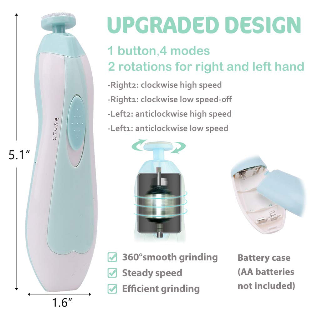 Consevisen 6-head set demonstrates versatility for different nail ages.