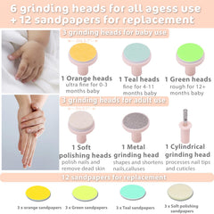 Consevisen baby nail trimmer case keeps accessories organized for travel.