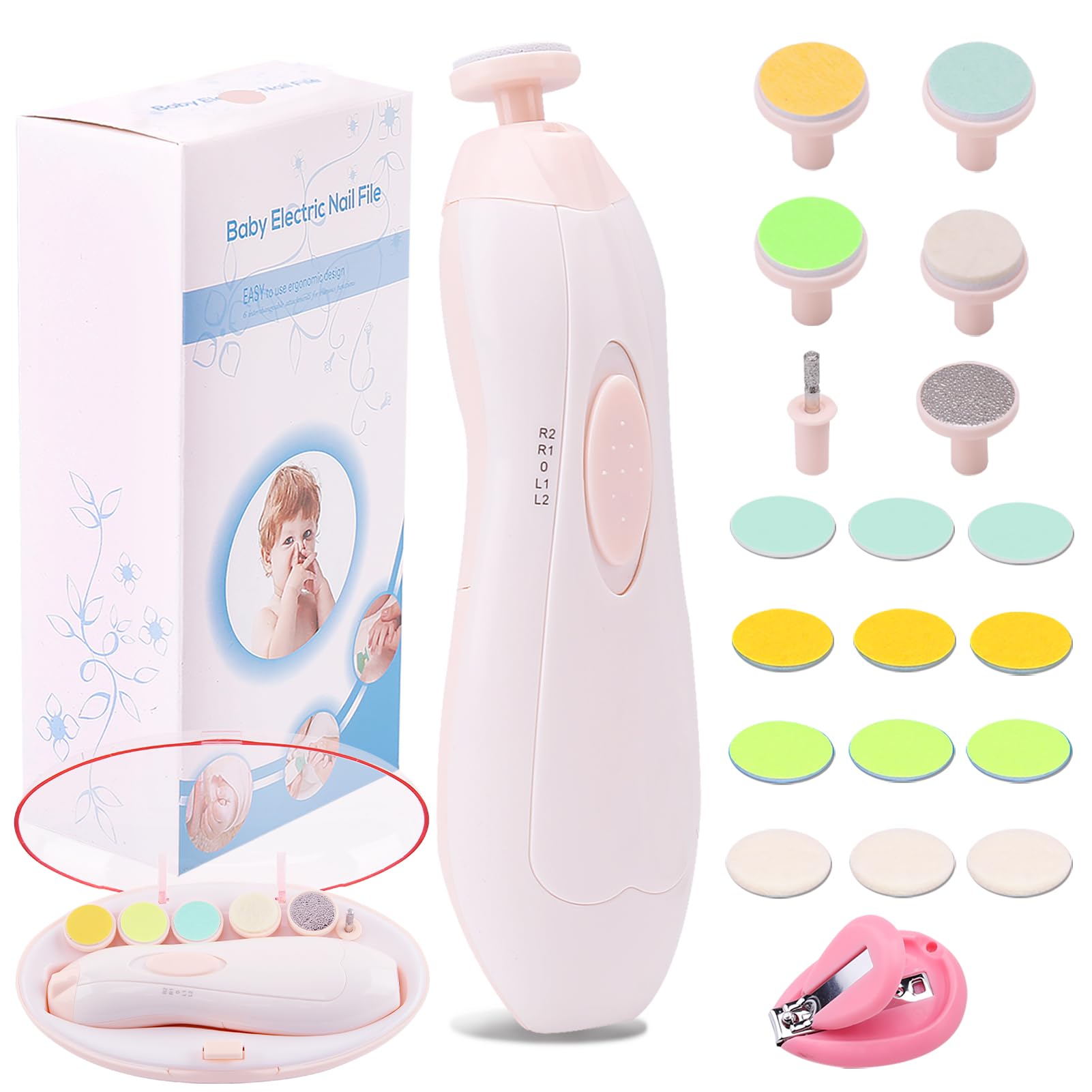 Consevisen baby nail trimmer with LED light enables precise trimming in dim rooms.