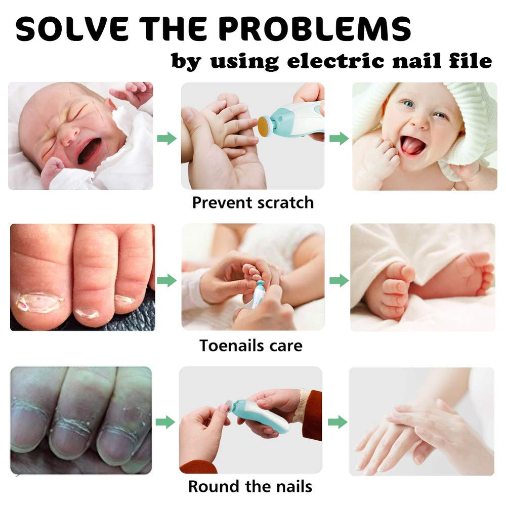 Consevisen Whisper-quiet operation helps trim nails without waking the baby.