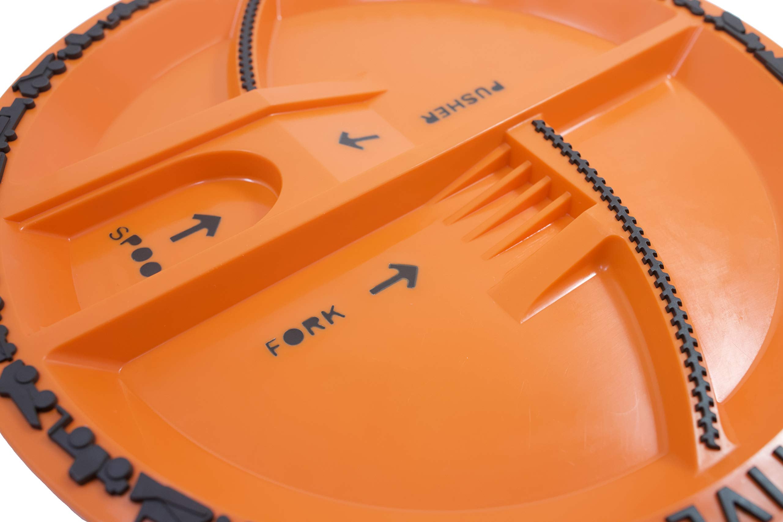 Constructive Eating Construction Plate microwave and dishwasher safe for busy families