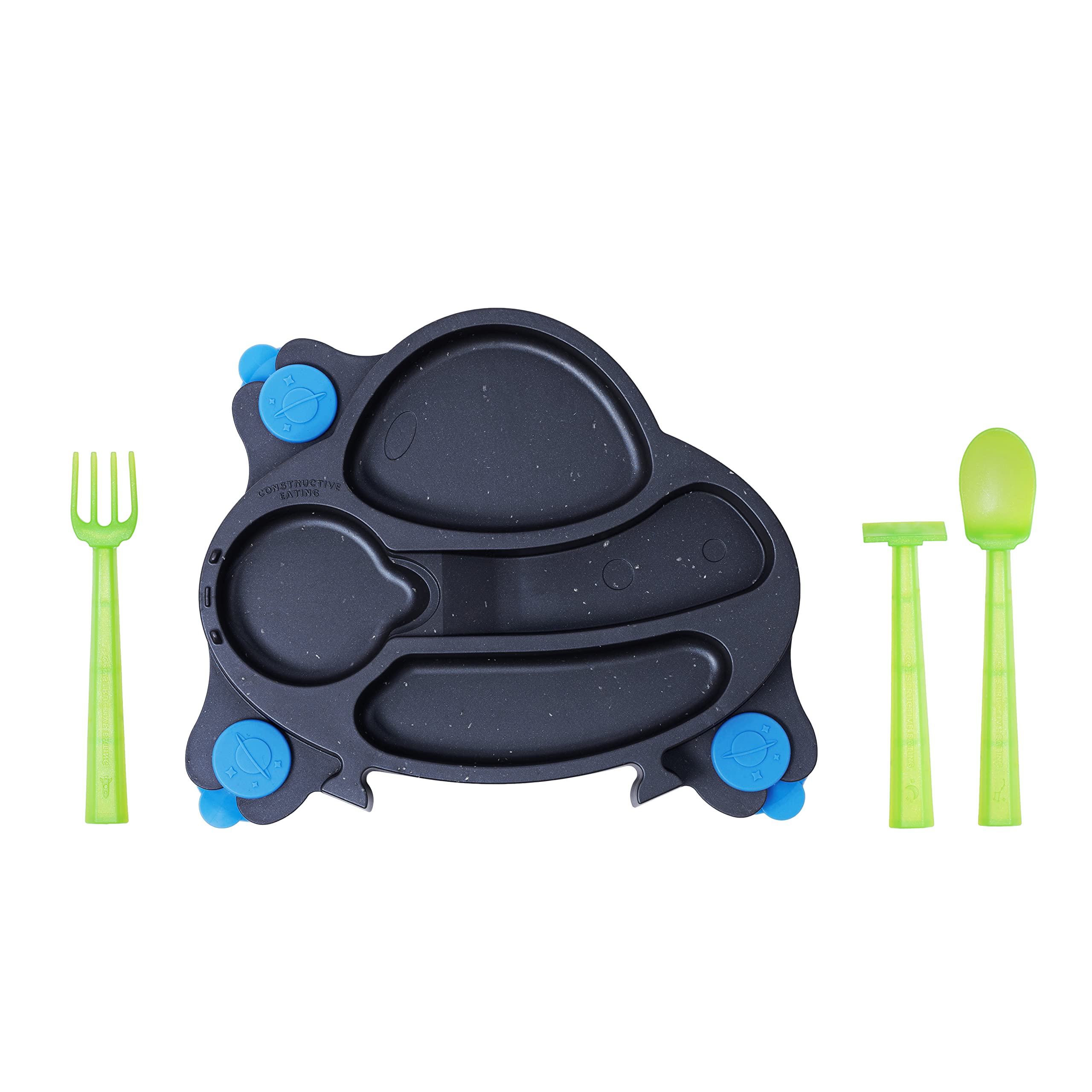 Constructive Eating Imaginative Adventure Plate sparks creativity during meals.