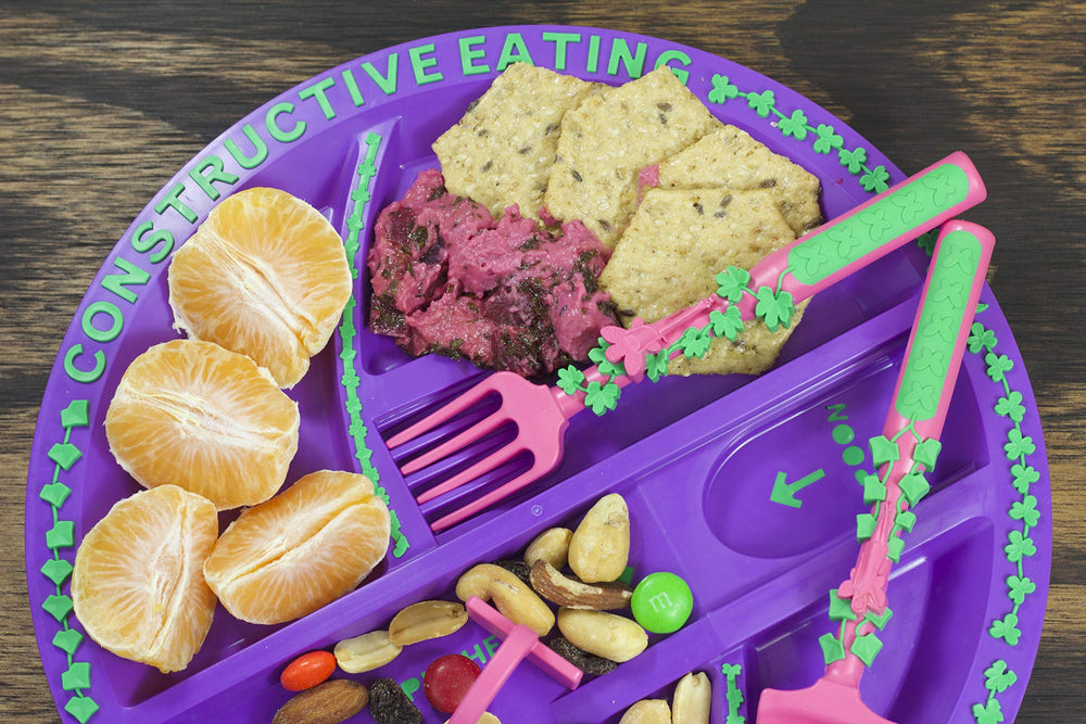 Imaginative mealtime play with Garden Fairy design from Constructive Eating