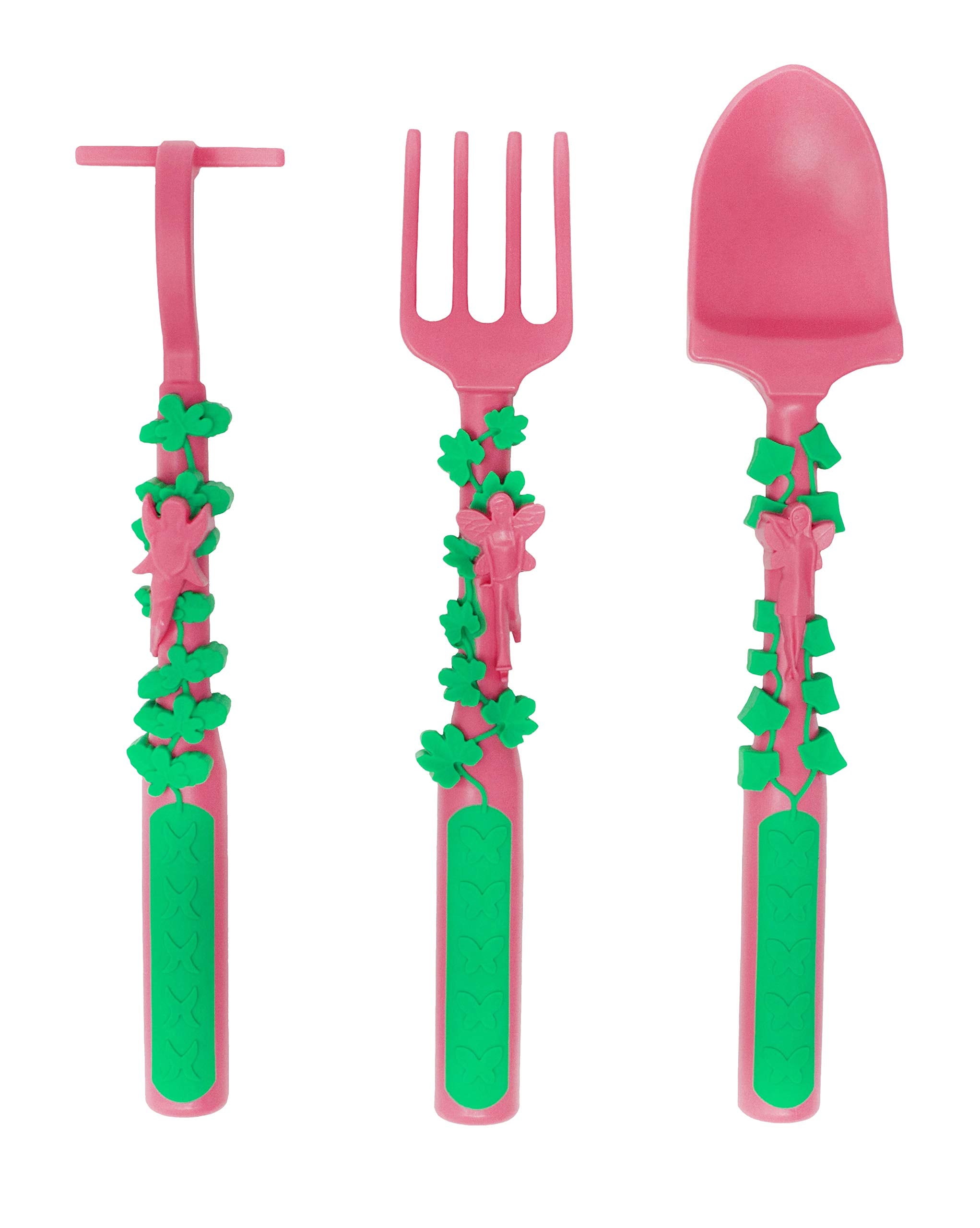 Constructive Eating left handed spoon ready for toddlers needing comfortable grip.
