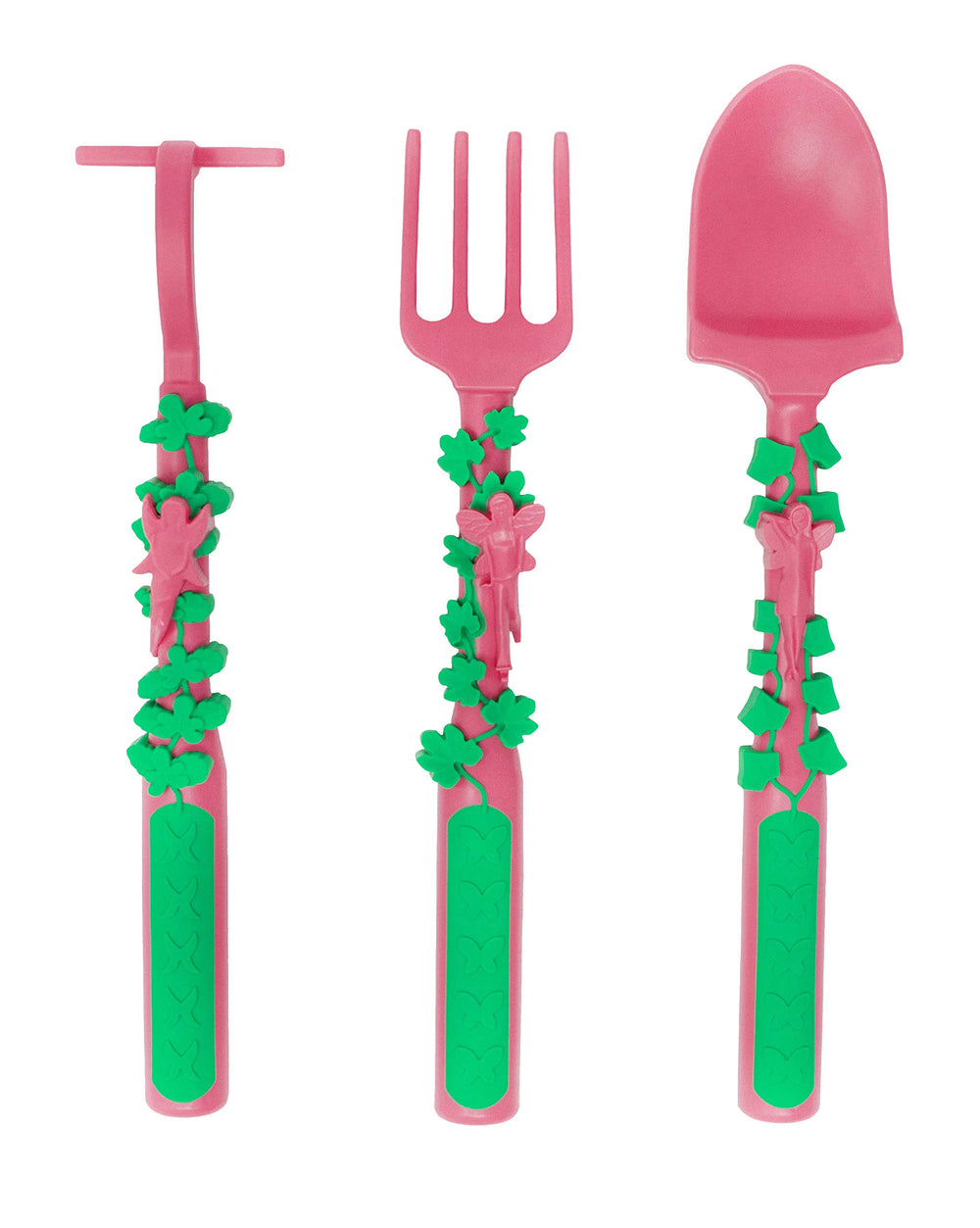 Constructive Eating left handed spoon ready for toddlers needing comfortable grip.