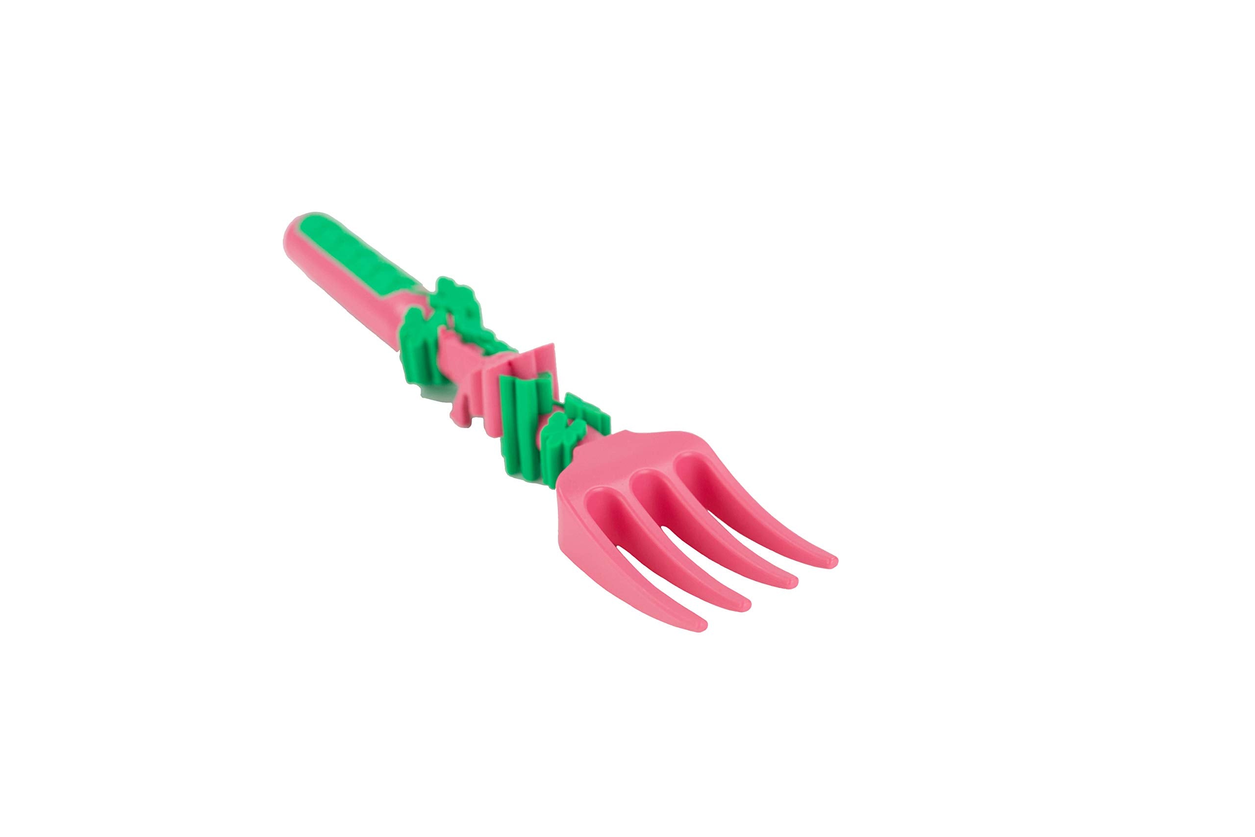 Constructive Eating mealtime play scene highlights imaginative use of utensils.