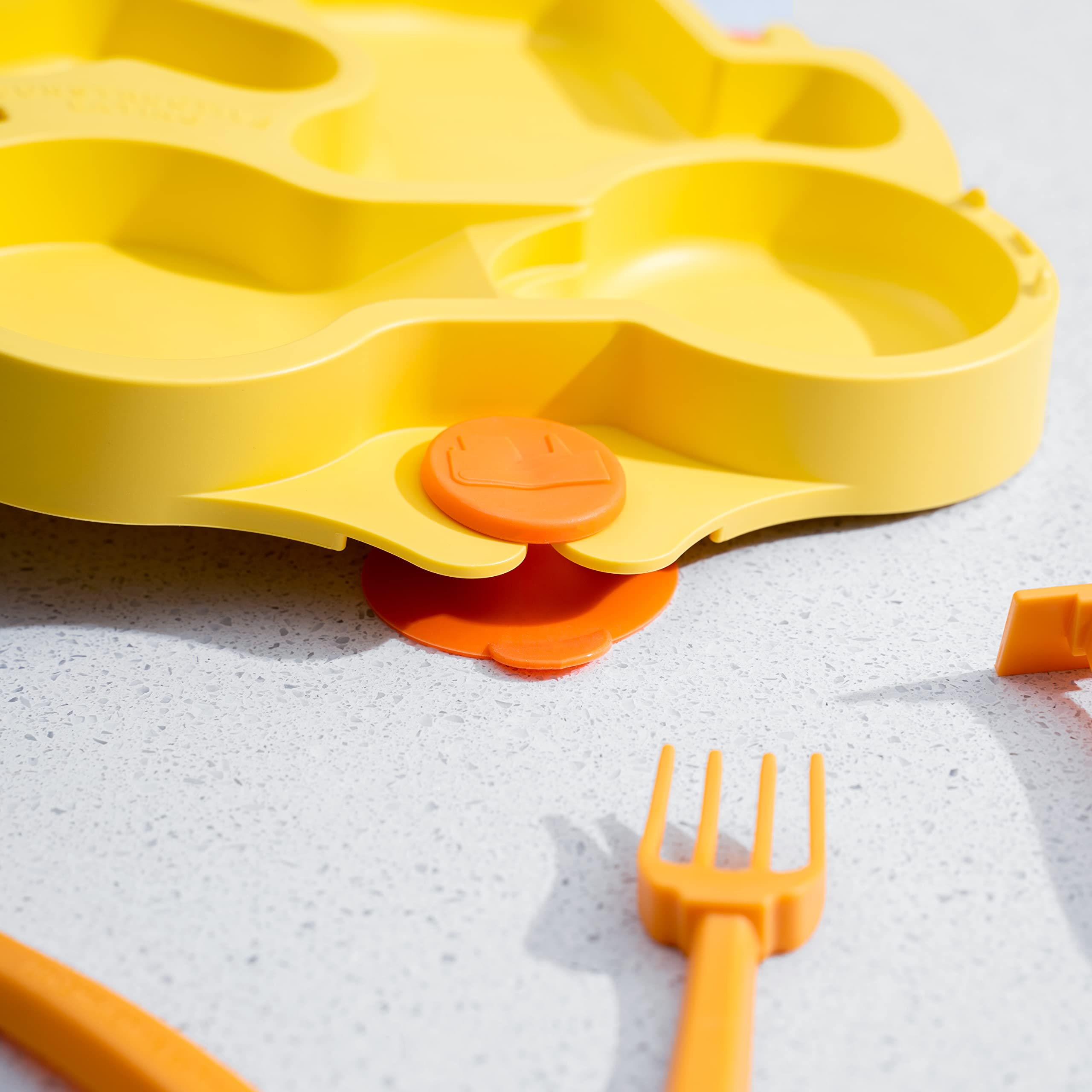 Constructive Eating utensils set supports baby-led weaning with fun designs