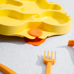 Constructive Eating utensils set supports baby-led weaning with fun designs
