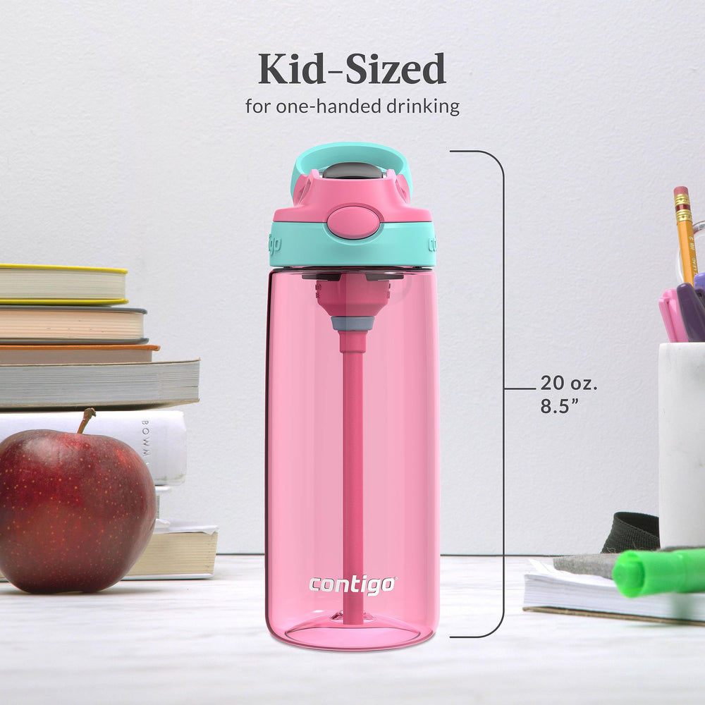Contigo Aubrey Blue Raspberry bottle with vibrant kid-friendly design.
