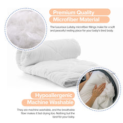 Continental Bedding toddler comforter on a toddler bed ready for use with a duvet cover option.