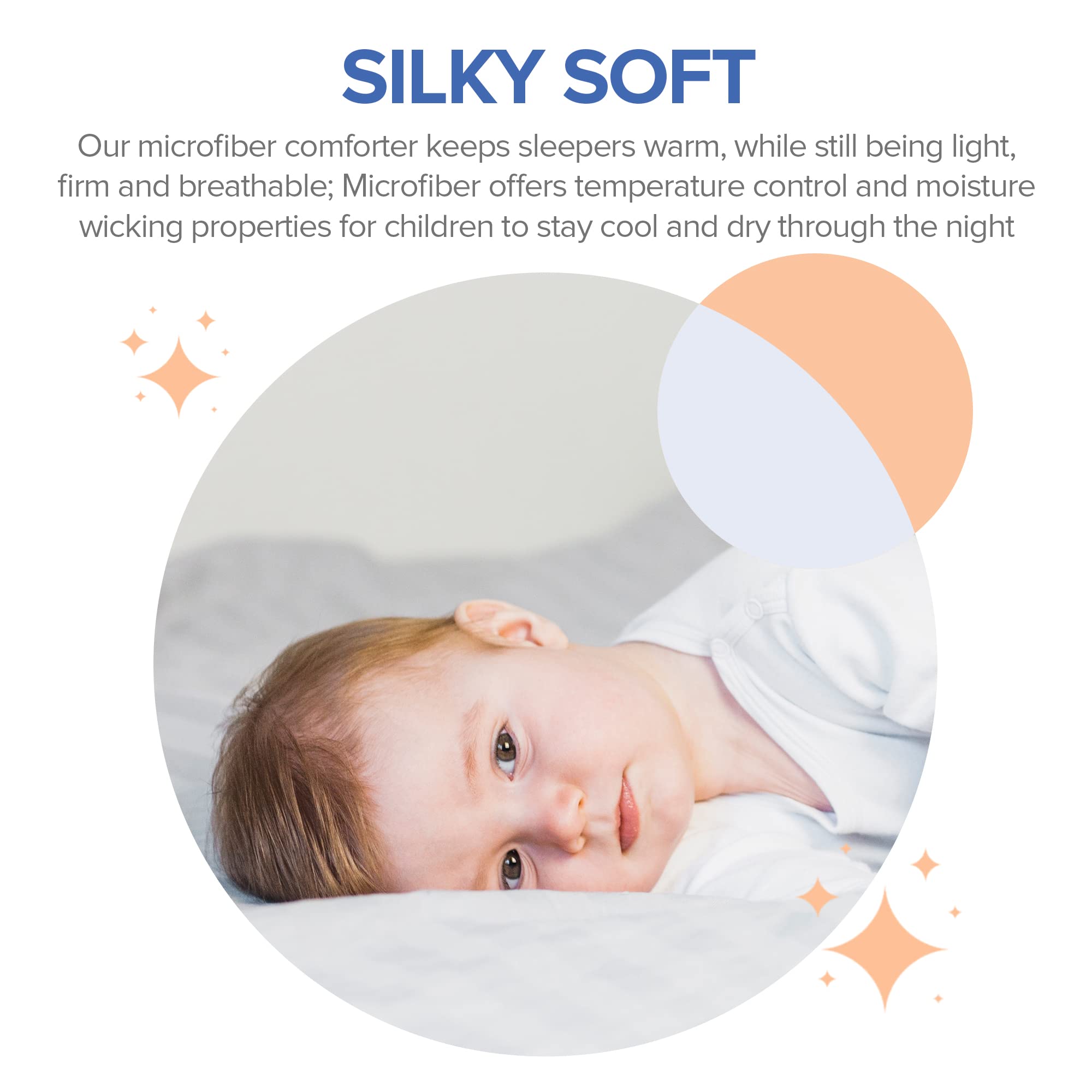 Continental Bedding machine-washable hypoallergenic comforter for easy cleaning