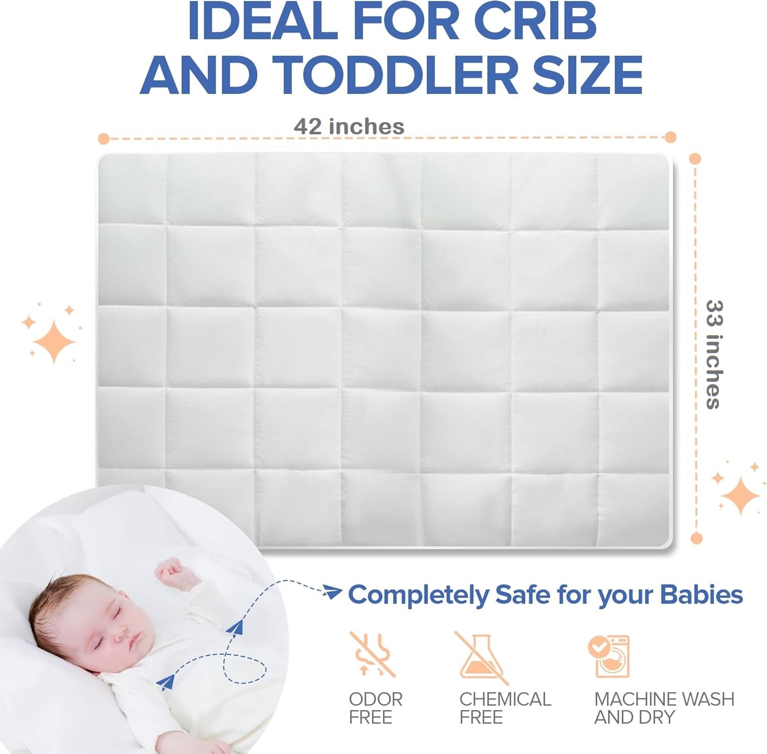 Continental Bedding toddler comforter white blanket on crib demonstrating versatile bedding for growing kids.