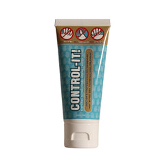 Control-It nail biting cream applied to nails for habit deterrence.