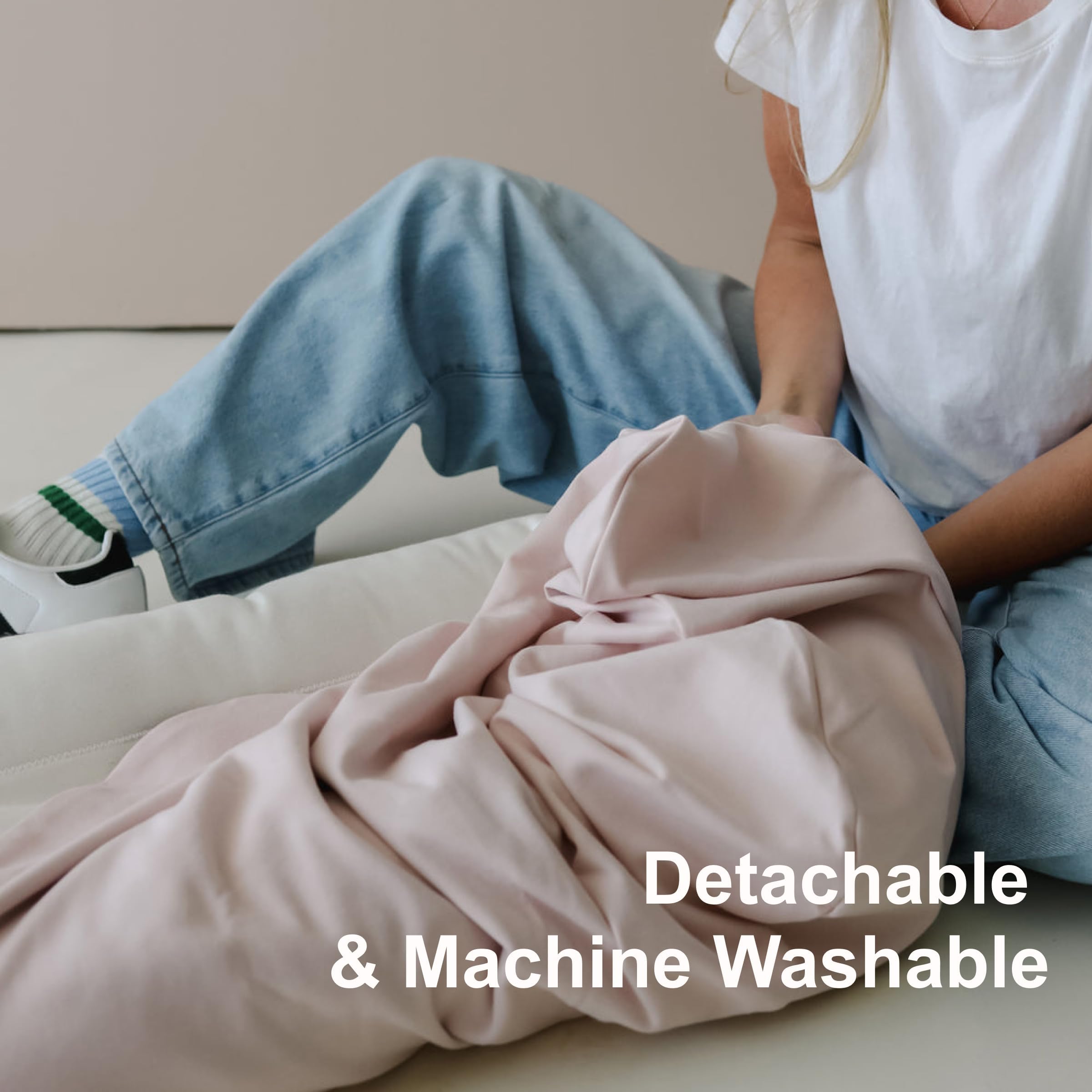 CooCooBaby lounger cover machine washable to quickly clean up spills.