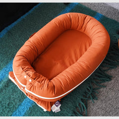CooCooBaby Deluxe Lounger 100% cotton fabric for breathable skin-friendly comfort