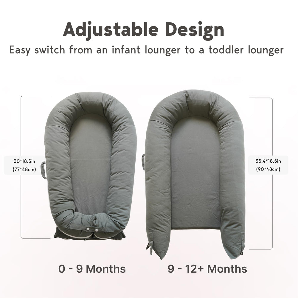 CooCooBaby Deluxe Lounger with OEKO-TEX CPC CPSIA earns safety trust.