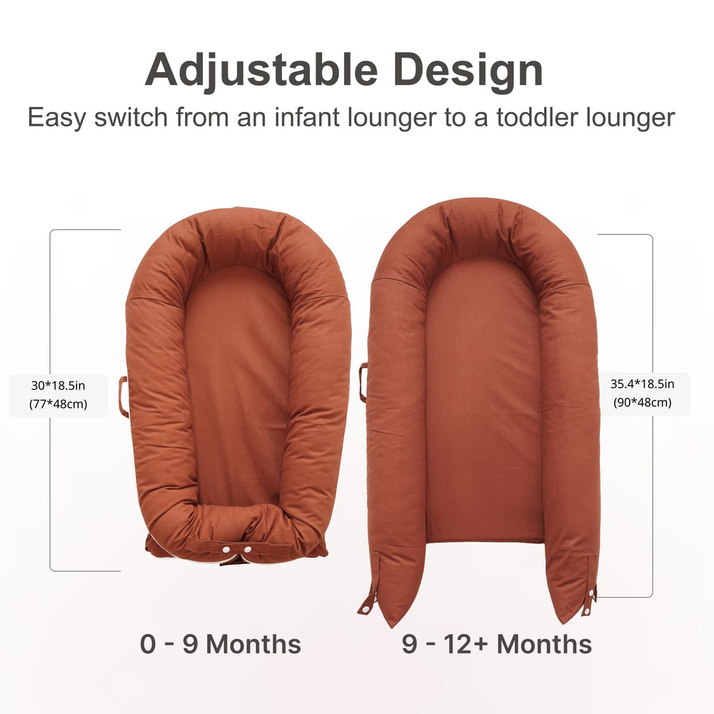 CooCooBaby Deluxe Lounger safety standards label ensuring trusted baby safety
