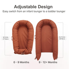 CooCooBaby Deluxe Lounger safety standards label ensuring trusted baby safety