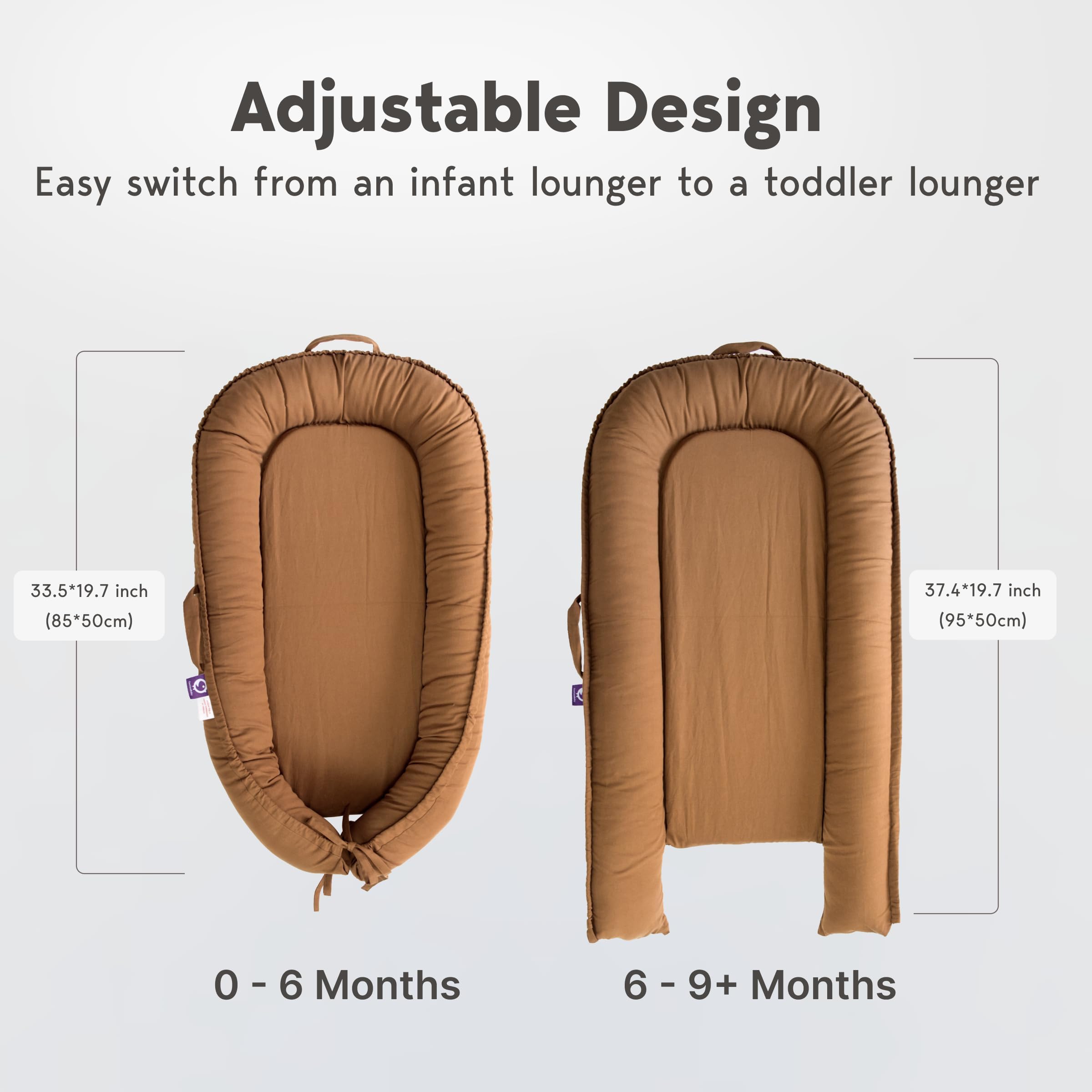 CooCooBaby ethical sustainable lounger supports eco-conscious families seeking responsible baby gear.