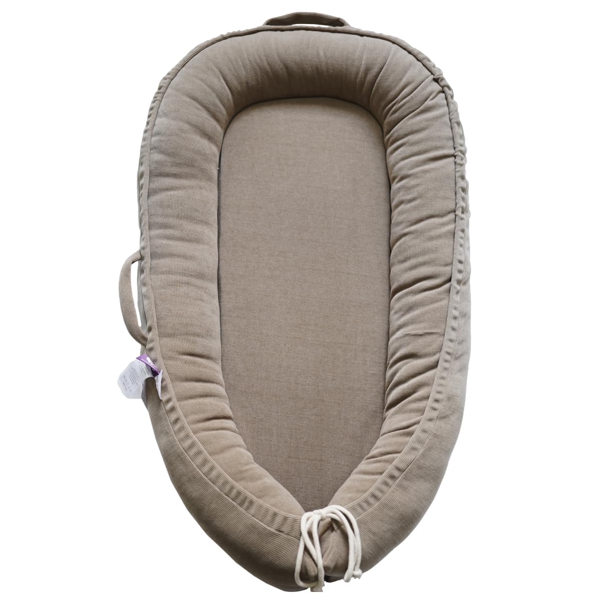 CooCooBaby infant lounger Fields of Rye corduroy - breathable cuddling comfort for soothing moments.