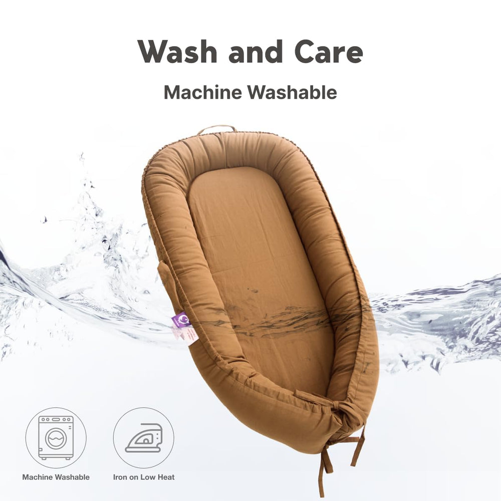 CooCooBaby machine-washable cover simplifies cleanup after spills and accidents.