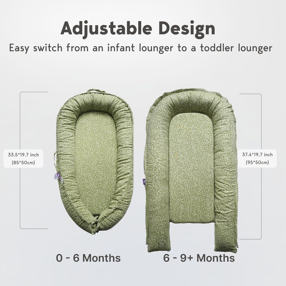 CooCooBaby safety-certified materials offer non-toxic, hypoallergenic surroundings.