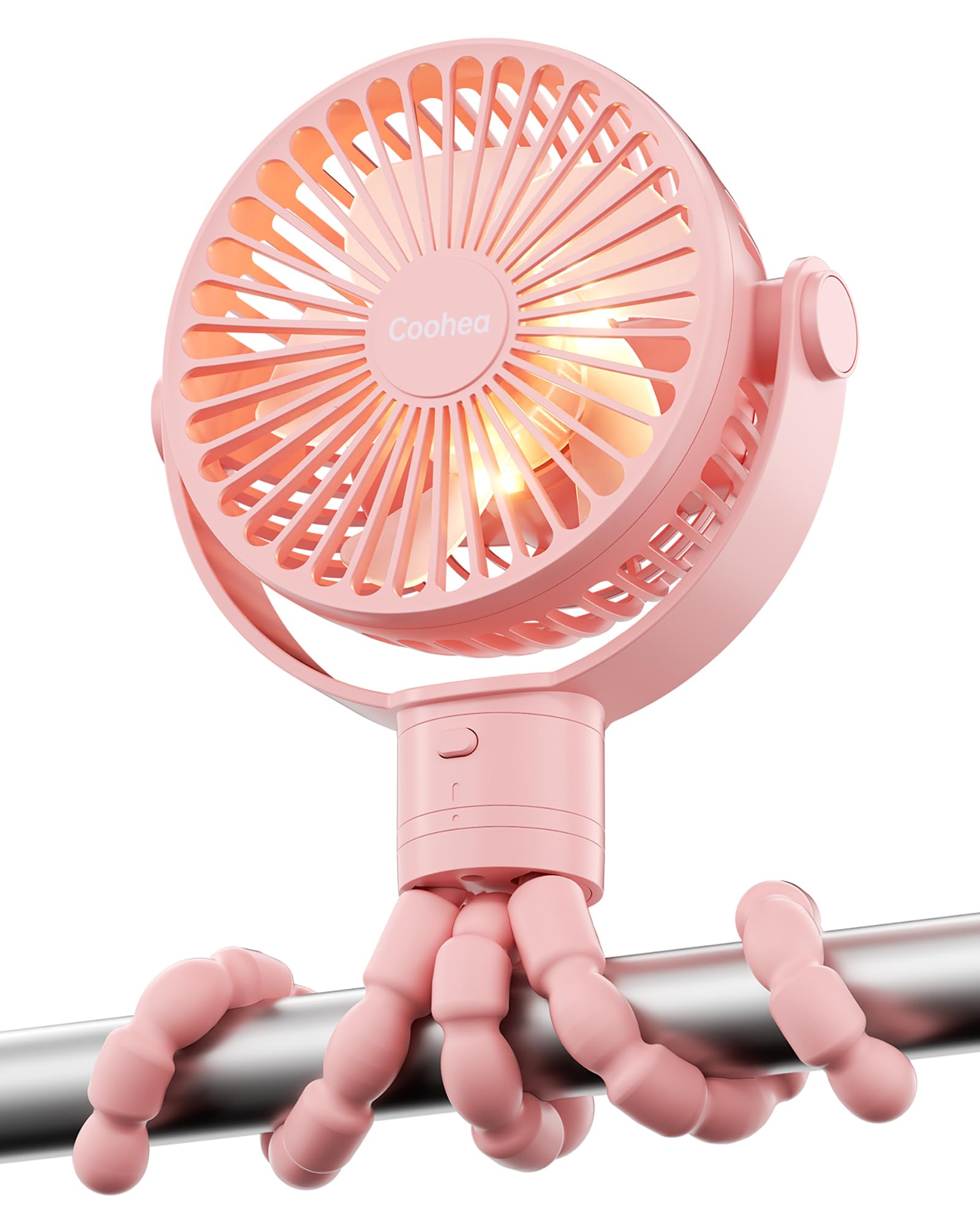 Coohea Stroller Fan with rechargeable battery for all-day cooling on the go