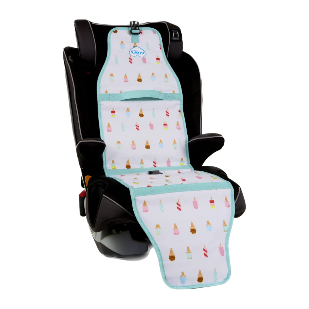 Cool Carats car seat cooling pad folded for compact storage.