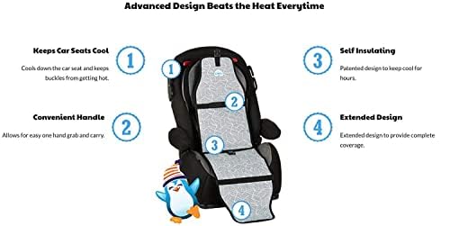 Cool Carats car seat cooling pad shown ready to freeze overnight without gel packs.