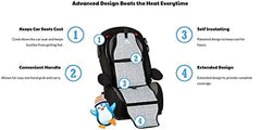 Cool Carats car seat cooling pad shown ready to freeze overnight without gel packs.