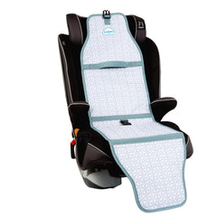 Cool Carats car seat cooling pad grey - front view, reduces heat for safe skin