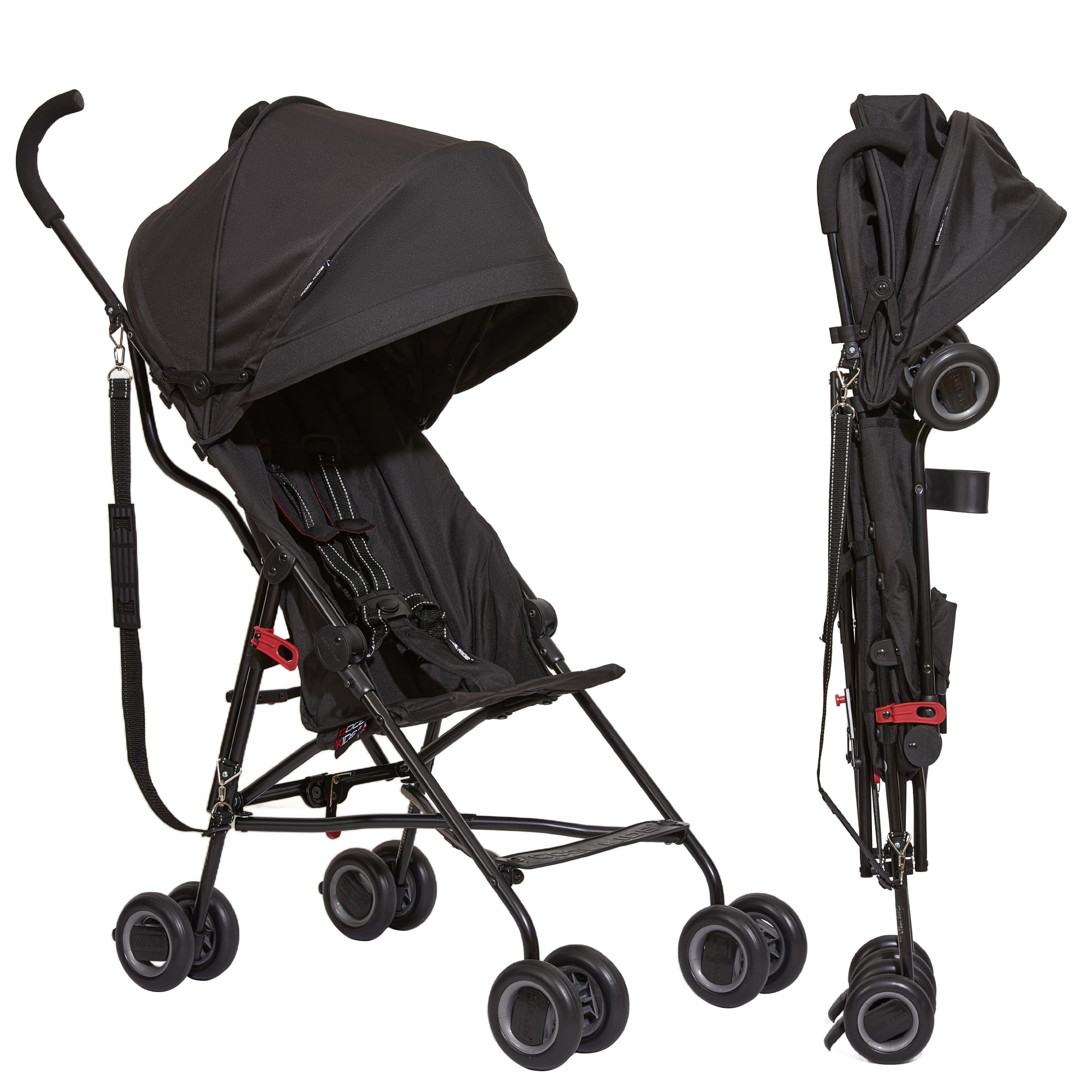 Cool Kids baby portable stroller folding-action view for quick transitions