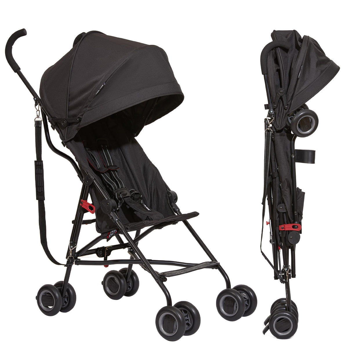 Cool Kids baby portable stroller folding-action view for quick transitions