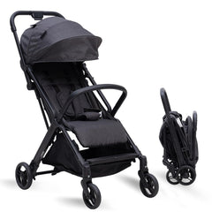 COOL KIDS Baby Stroller folding action demonstrates hands-free setup.