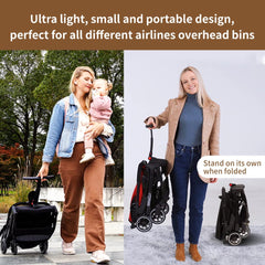 COOL KIDS lightweight umbrella stroller highlights portable design ideal for airports.