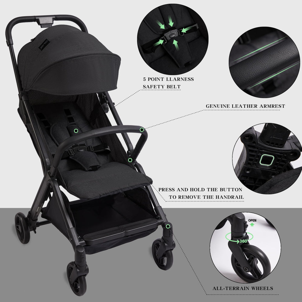 COOL KIDS stroller interior with spacious seat and adjustable footrest for comfort.