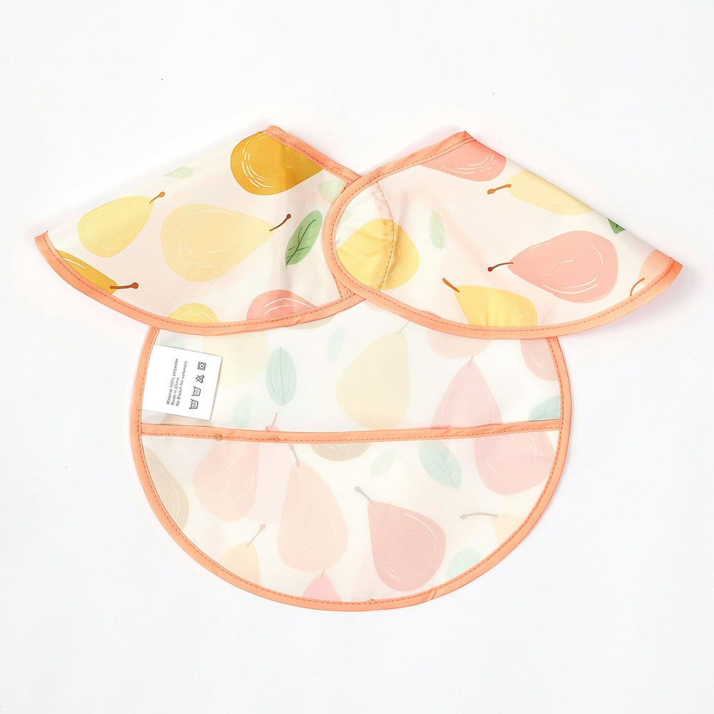 CoolaPeach bib in action during toddler snack time keeps clothes clean
