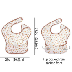 CoolaPeach bibs waterproof fabric close-up highlights durable spill-proof material