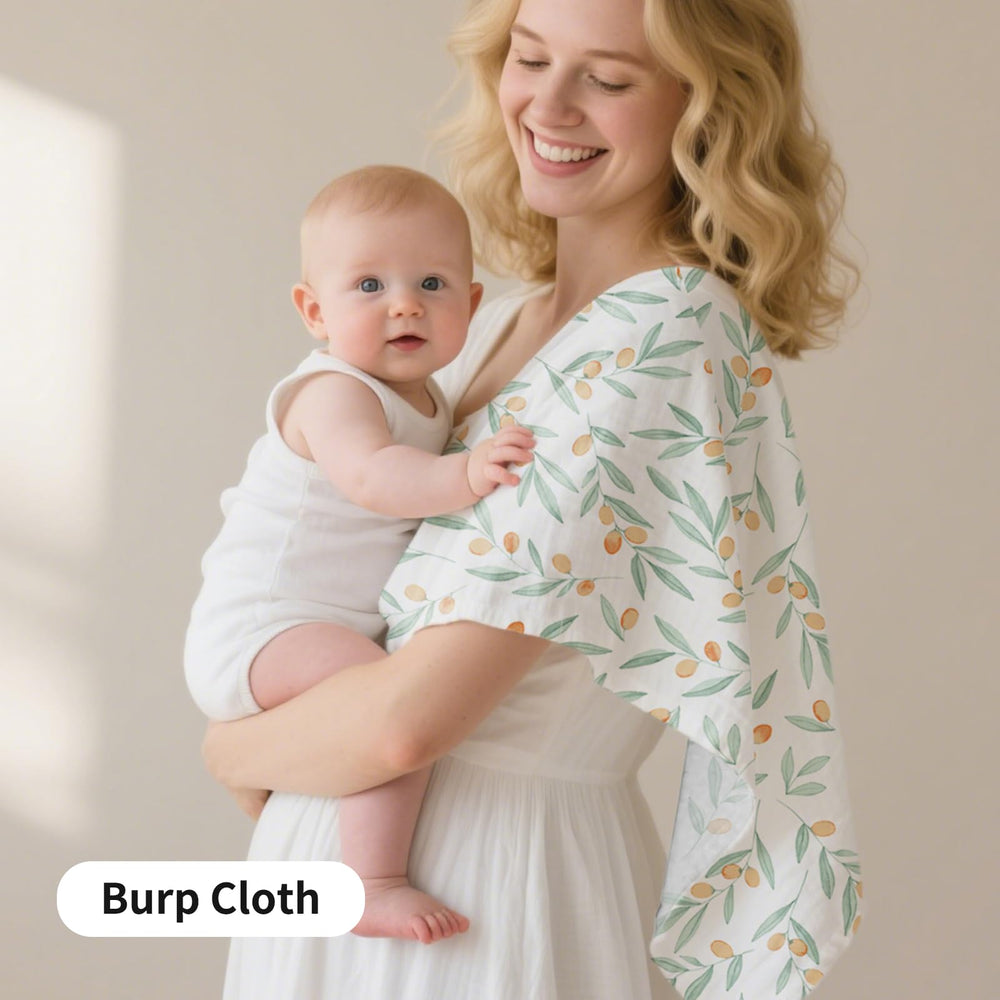 CoolaPeach fruit-design-swaddle adds playful style with soothing comfort