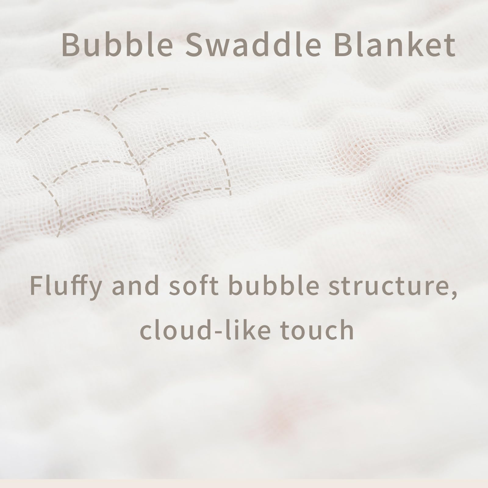 CoolaPeach muslin swaddle blanket 43x43 inches provides secure swaddling space